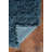 Aaiden Flokati Wool Shag Hand Loomed Denim Blue Rug-12319534