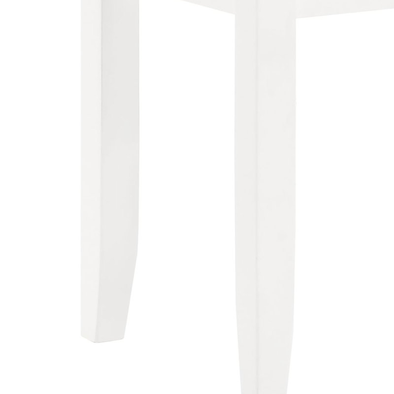 Tabouret de meuble-lavabo moderne rembourré blanc brillant