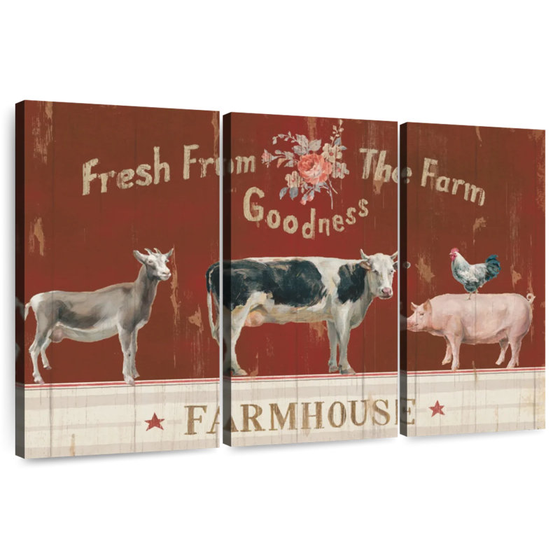 Kema Farm Patchwork II Wall Sign, 24" H x 38" W