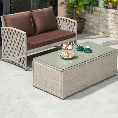 Jamelle 2 - Person Patio Conversation Set with Cushions
