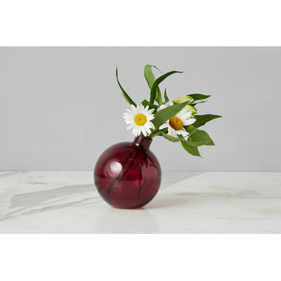 Glass Sphere Bud Vase