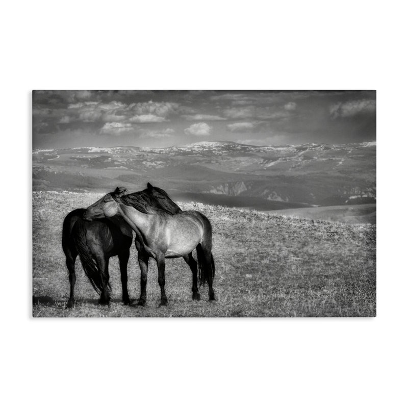 «Focused Horse Duo», conception par Wendy Caro, H 24 po x l 36 po