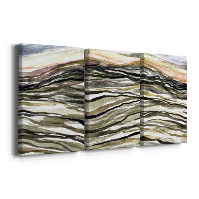 Waterscapes I - Toile tendue sur mesure avec châssis - 3 pièces