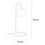 Lampe de table industrielle, corps en métal noir, 5,5 x 9,1 x 22,0 pouces | Douille E27, 40 W maximum, IP20 | Câble de 59,1 pouces | Conception scandinave, parfaite pour le bureau personnel et les décors modernes, solution d'éclairage élégante et du