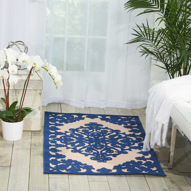 Oriental Hand Woven Indoor / Outdoor Area Rug, Rectangle 160 x 226cm
