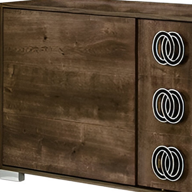 Commode double 3 tiroirs Italian, Brun