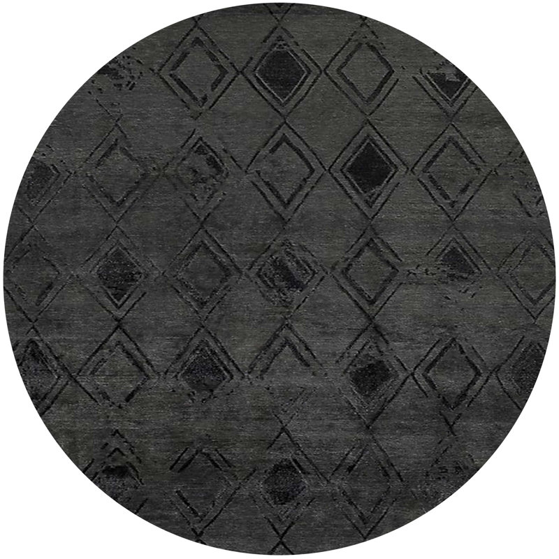 Moroccan Indoor Rug, Round 7'