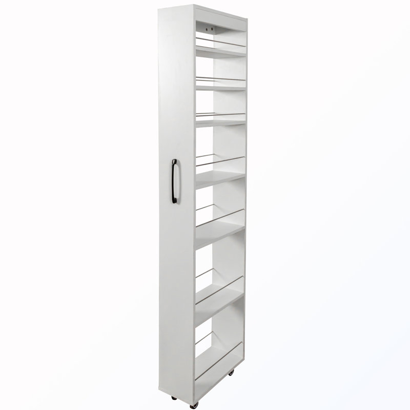 Armoire 7 côtés avec tablette ouverte, White