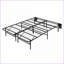 Structure de lit plateforme pleine grandeur en métal noir - profil haut de 14 po, pliable et amp; Assemblage sans outil pour la chambre / chambre d'amis-836249620