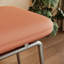 Tabouret de coiffeuse en polyuréthane avec pieds en métal