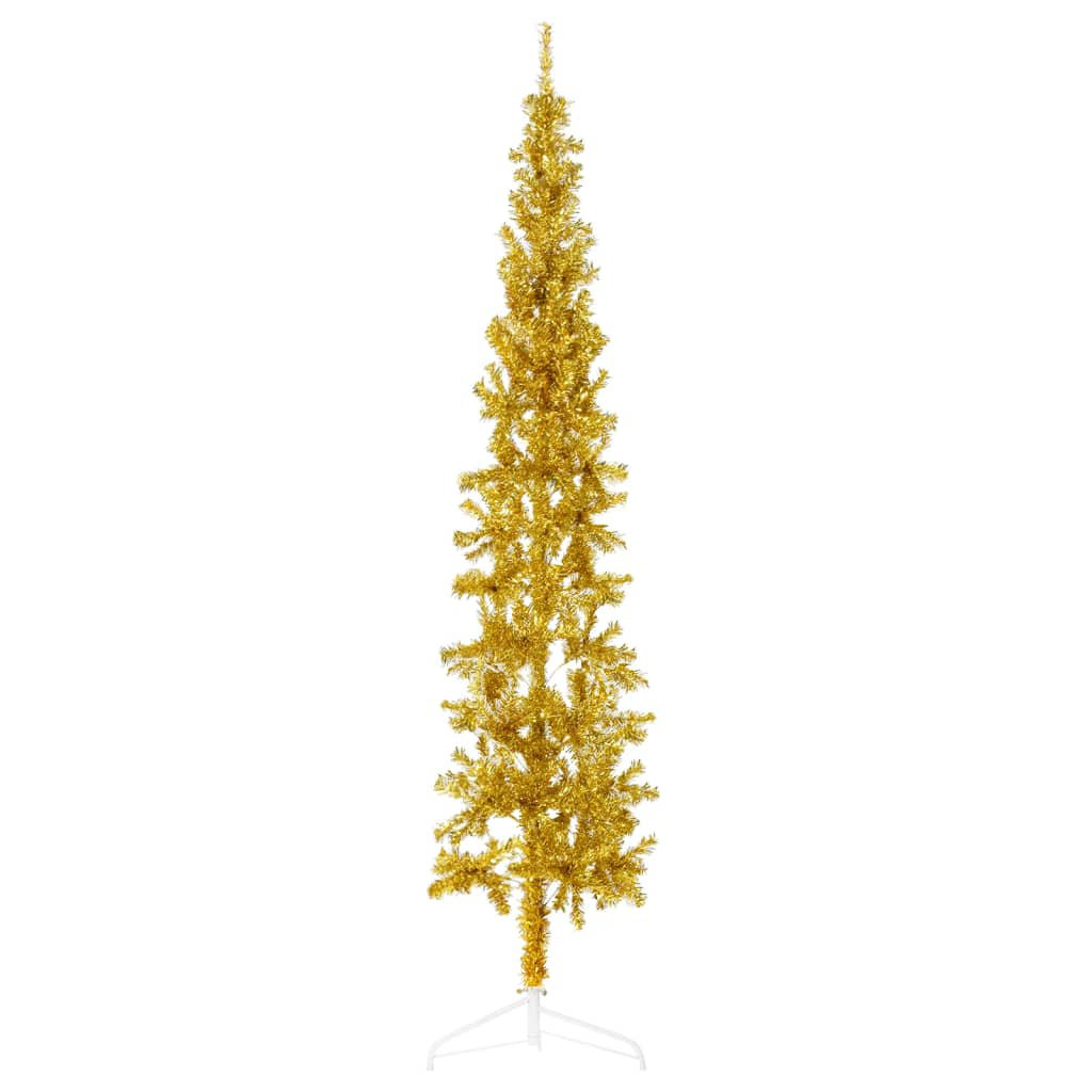 The Holiday Aisle® Christmas Tree Decoration Slim Artificial Half Xmas