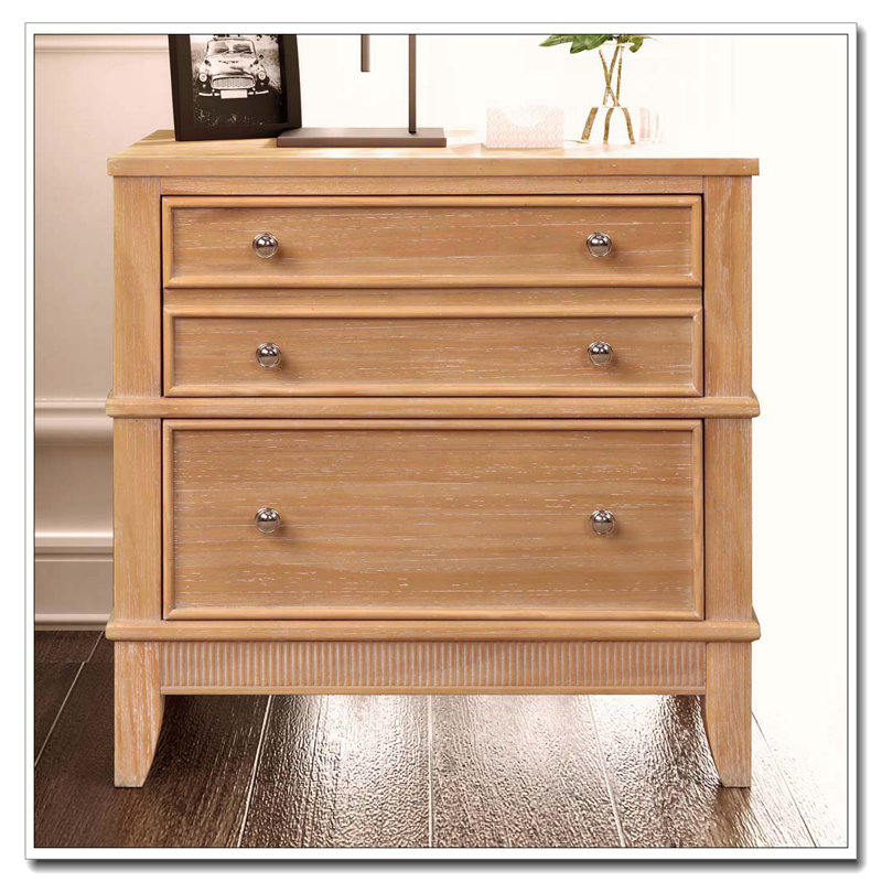 Hazel 3-Drawer Side Table