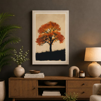 Autumn Tree Boho - Wrapped Canvas