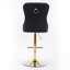 Ensemble de 2 tabourets de bar pivotants à hauteur réglable et dossier capitonné-1919782040-1919782041