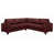 Cuir véritable rouge marron