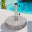 Base de parasol en pierre de granit robuste Nele 42 lb