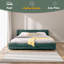 Cadre de lit rembourré avec tissu épais, cadre de lit rembourré confortable, tissu chenille, avec tête de lit et cadre de lit solide. Avec tiroir pour le rangement-1574702729-1574702731