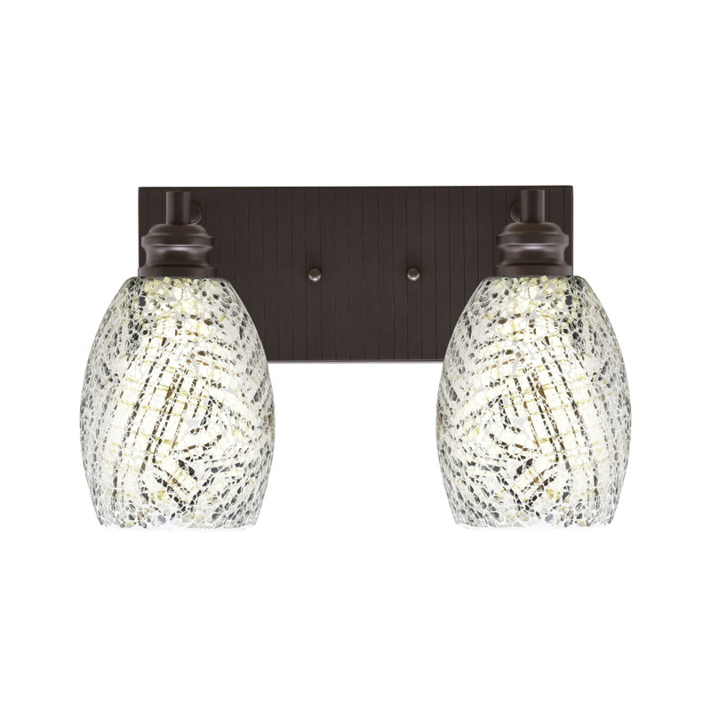 Éclairage pour meuble-lavabo 2 lumières Ason, Nickel brossé