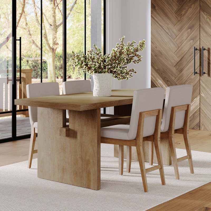 Solid Wood Modern Dining Table for 6 - Stylish & Durable