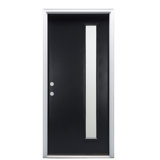 Spotlight Smooth Fibreglass Prehung Front Entry Door