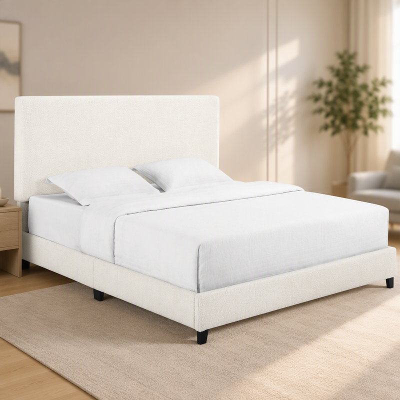 Upholstered Platform Bed, Queen