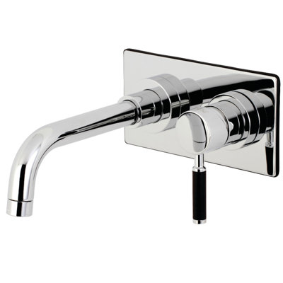 Kingston Brass Kaiser Single-Handle 2-Hole Wall Mount Bathroom Faucet