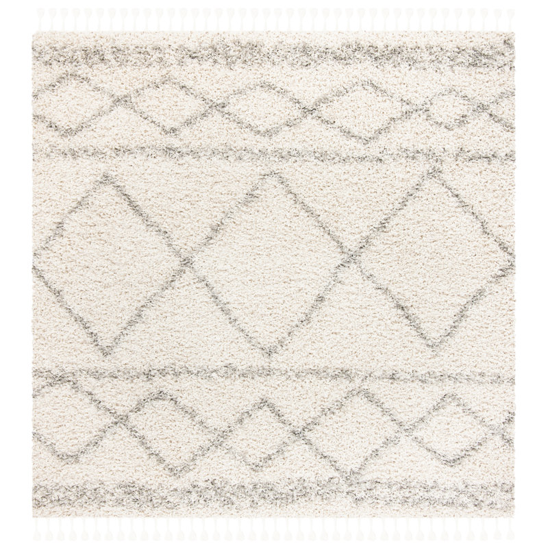 Mckamey Cream Area Rug, Square 6'7"