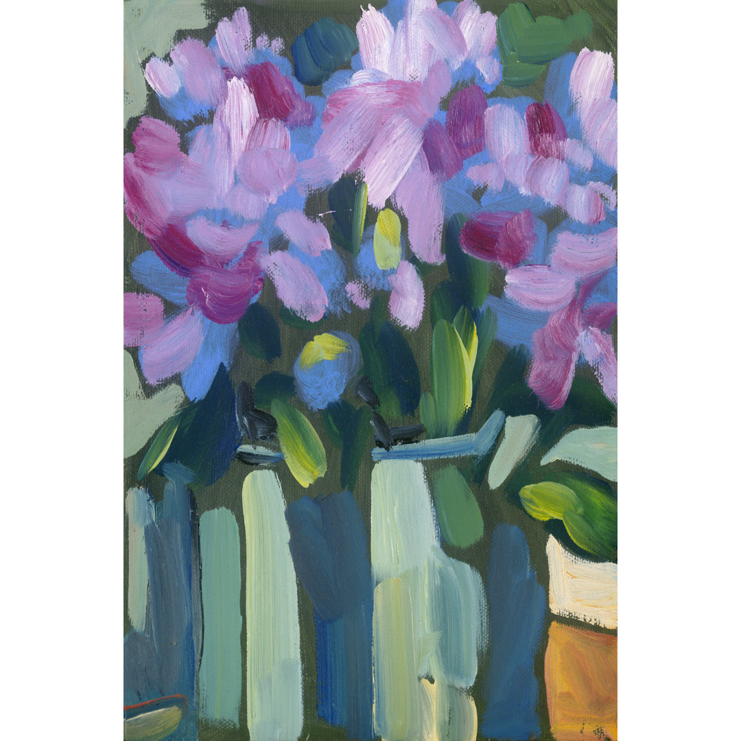 Leinwandbild Violet Spring Flowers V von Erin McGee Ferrell