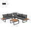 5-person seating area with cushions