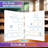 2 Pack Dry Erase Long Multiplication Board 9"x12" Double Sided Practice Whiteboard With 2x1 & 2x2 Digit Multiplication 