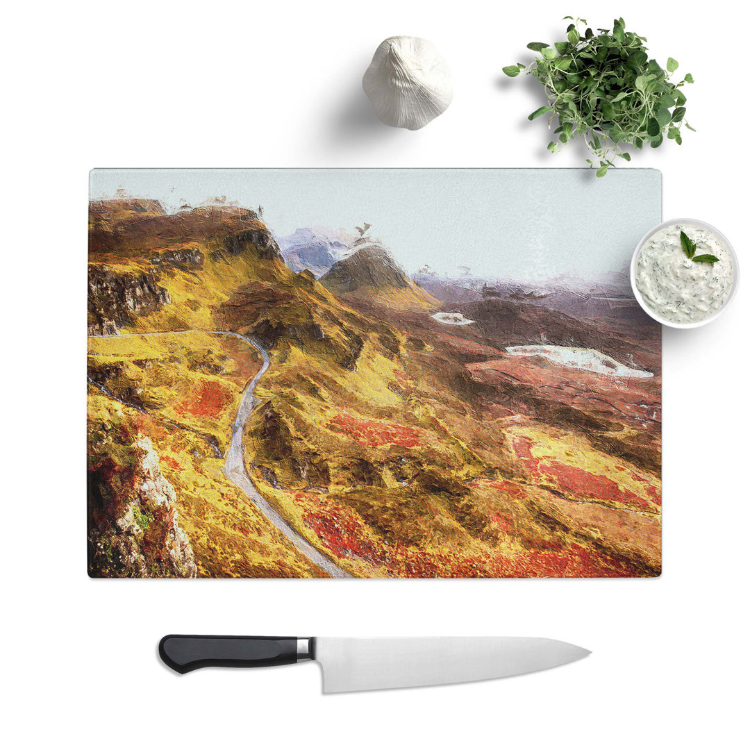 Glass Mountain View in Scotland Chopping Board