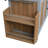 Rustic Foldable Outdoor Kitchen Island With Stainless Steel Top And Fir Wood Frame-124955583