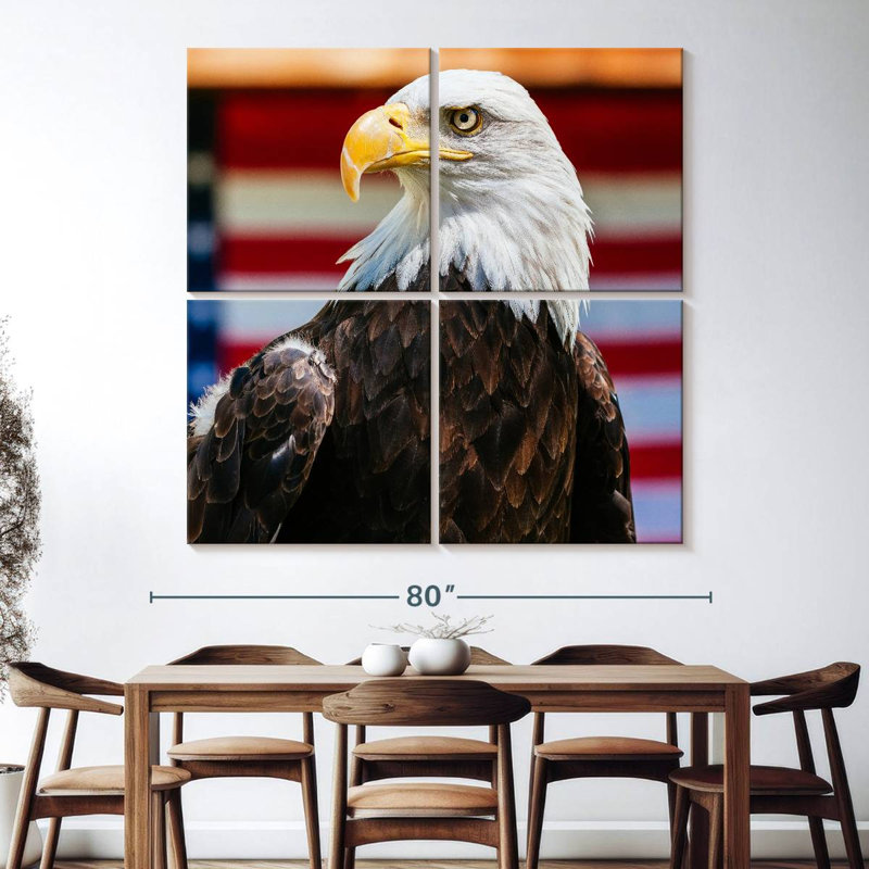 Brampt Mighty US Bald Eagle, 74" H x 74" W