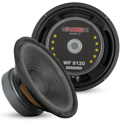 5 Core Car Subwoofer 8" 1000W Pro Audio Deep Bass Component Sub Woofer 4Ohm Replacement Loud Speaker