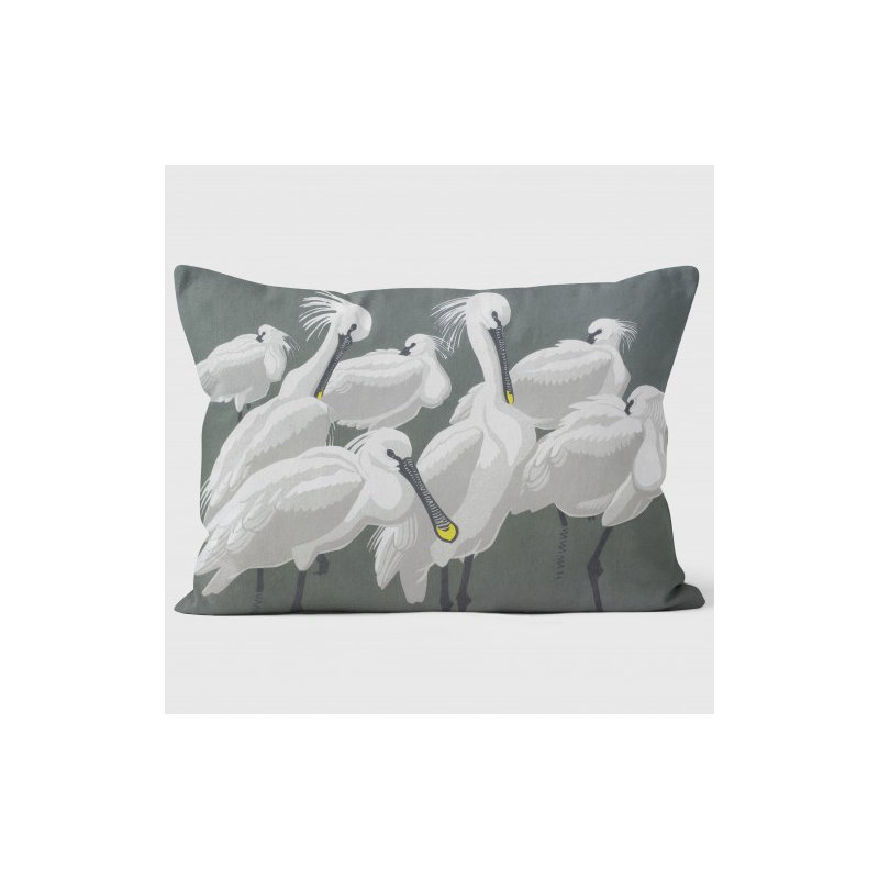 Spoonbills - Robert Gillmor Cushion