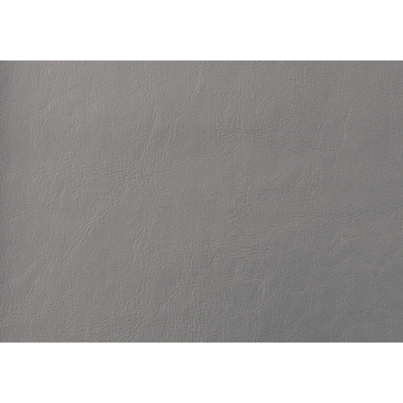 Lit simple tapissier avec aspect en cuir gris et similicuir pour une chambre chic et confortable