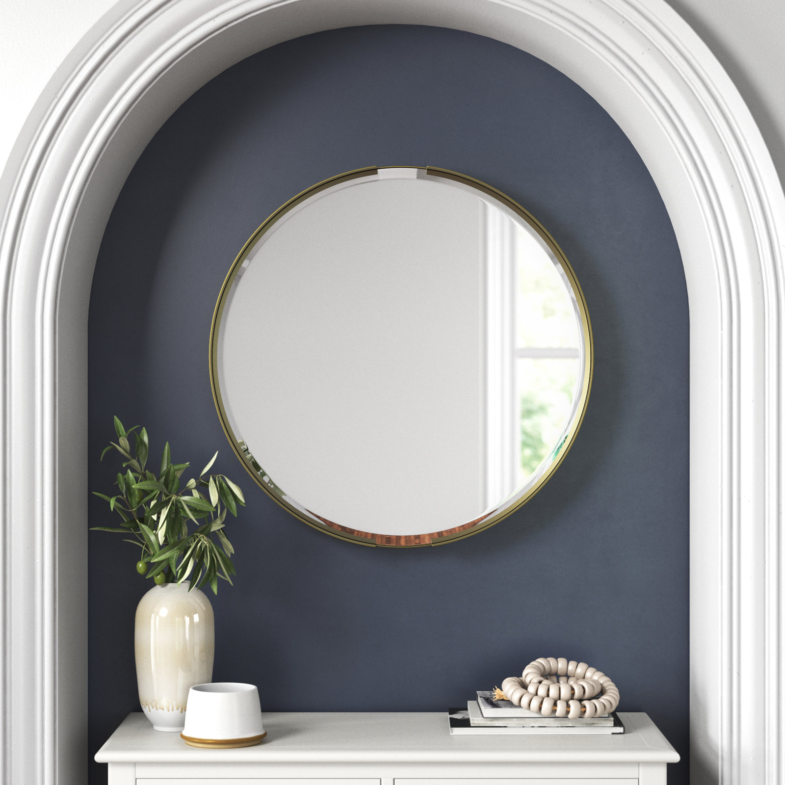 Valo 24" Accent Mirror, Gold