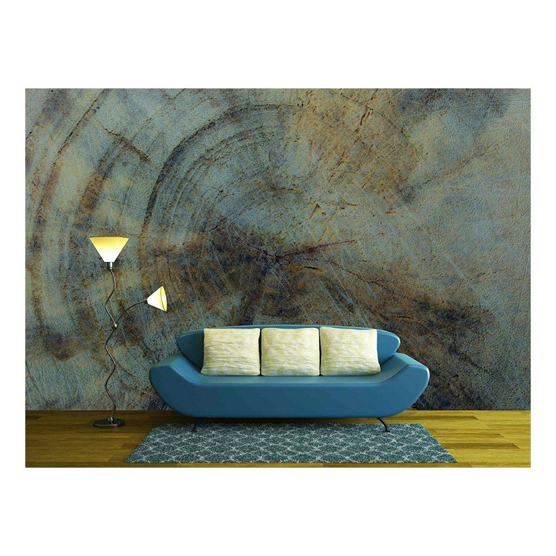 Grand papier peint auto-adhésif Rings Year of Wood, L 66 po x l 96 po