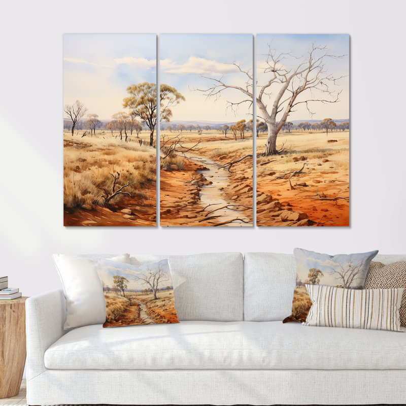 Paysage australien australien I - Australie, art mural, Toile tendue, H 40 po x l 61 po x P 1 po