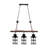 Brocadero 3 - Light Matte Black Kitchen Island Pendant-1603693323