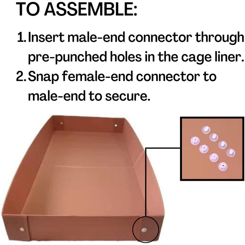  Guinea Pig Plastic Cage Liner - Pink (41" X 27")