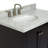 Cambridge 37'' Single Bathroom Vanity with Carrara Marble Top-26337879-132471783