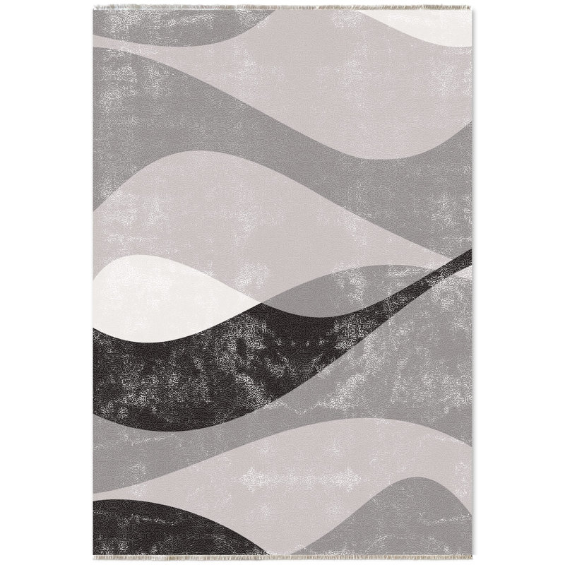 Tapis rectangulaire Zyir avec envers antidérapant, Tapis de couloir 2 pi 8 po x 8 pi 3 po