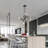 Ellisa 6 - Light Dimmable Geometric Chandelier