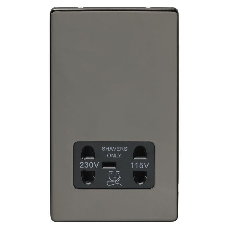 Wall Mounted Socket, Black Nickel