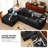Boneless Sectional Upholstered L-Shaped Sofa With Chaise Lounge-845574580-845574577