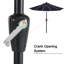 Parasol de marché avec lumières solaires à DEL, inclinaison et manivelle Cutshall-1931859117-1995405503