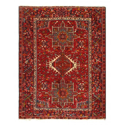 Tapis oriental rouille en coton / laine 4 pi 11 po x 6 pi 3 po Imeria