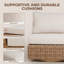 Chaise longue pivotante en rotin Windsor