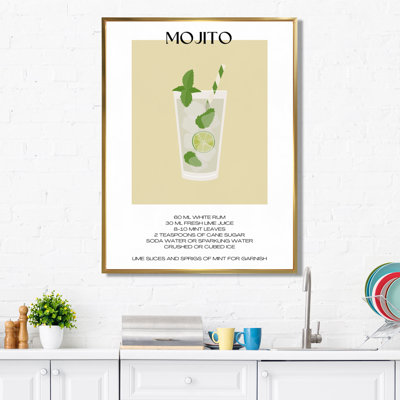 Décoration murale Mojito Traditional Cuban Punch II - cocktails